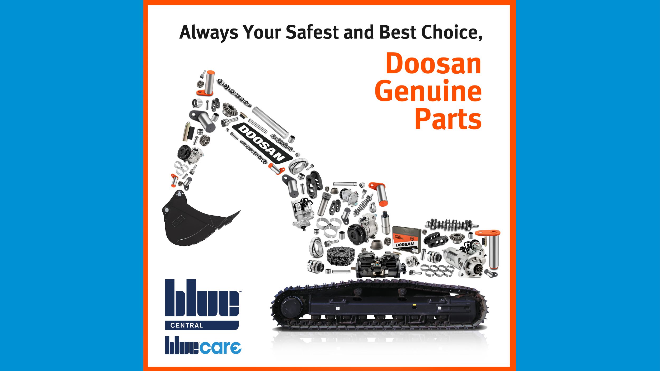 Develon Genuine Parts – Blue Central authorised Develon Parts provider for the North West & North Wales